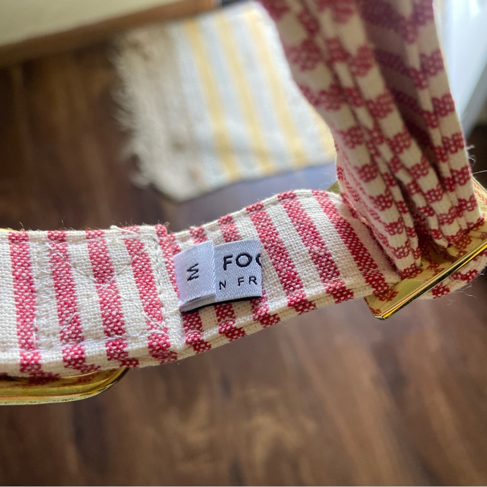 NEW The Foggy Dog Red Stripe Dog Collar - Picture 3 of 9